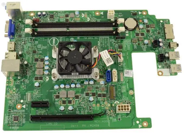 Main image of Dell 0W6FD Desktop Motherboard - AMD A8-8600P CPU - 2-Slot DDR3L SO-DIMM Compatible - Integrated Graphics
