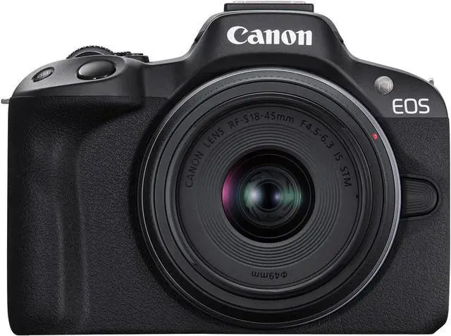 Main image of Canon EOS R50 5811C012 24.2 Megapixel Mirrorless Camera - Black - RF-S18-45 Millimeter F/4.5-6.3 IS STM Lens