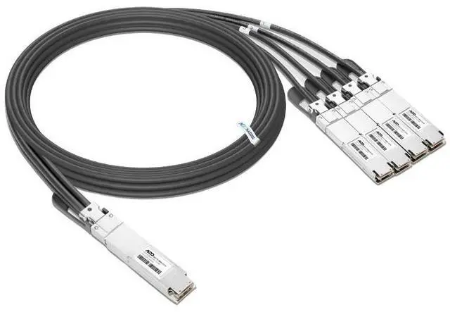 Main image of NVIDIA Mellanox MCP7Y50-N001 Passive Direct Attach Copper Splitter Cable - Black - 3 Feet - 800GBase OSFP To 4x 200GBase OSFP - 28 AWG - For InfiniBand TP NDR Systems