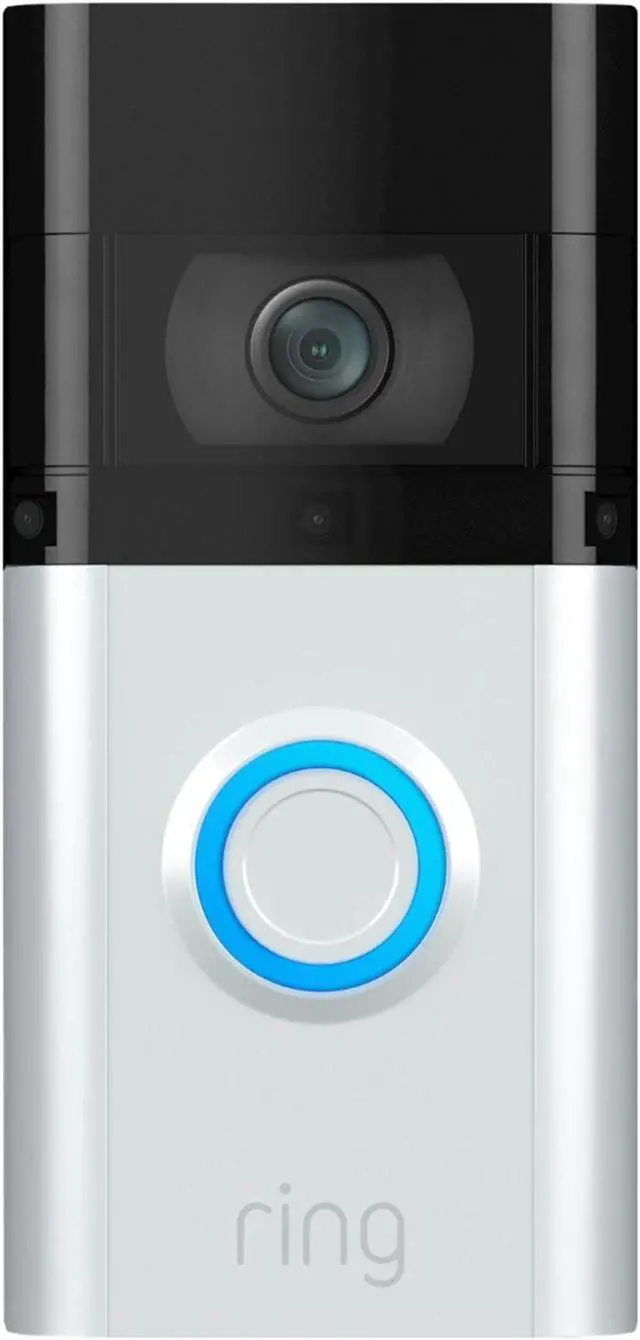 Alt view image 9 of 9 - Ring Video Doorbell 3 Plus - Satin Nickel  8VR1S9-0EN0
