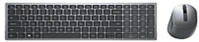 Main image of Dell KM7120W KM7120W-GY-FRC Multi Device Wireless Keyboard and Mouse - Titan Gray - 7 buttons Optical Mouse With USB Receiver