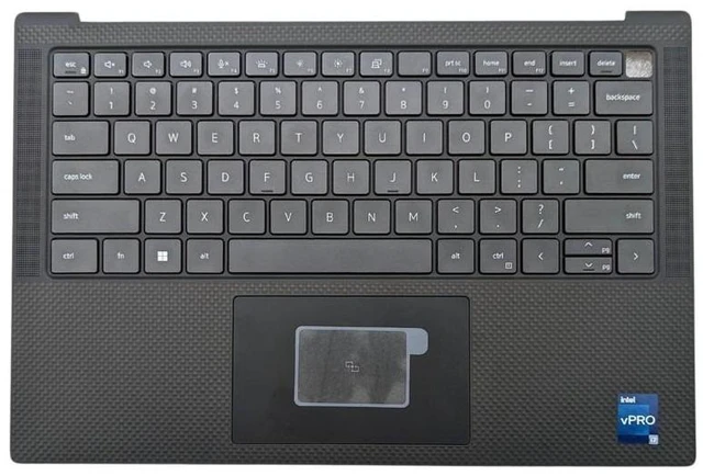 Main image of Dell H7J9K Laptop Keyboard Assembly - 79 Keys - Backlit - US English - QWERTY - Palmrest
