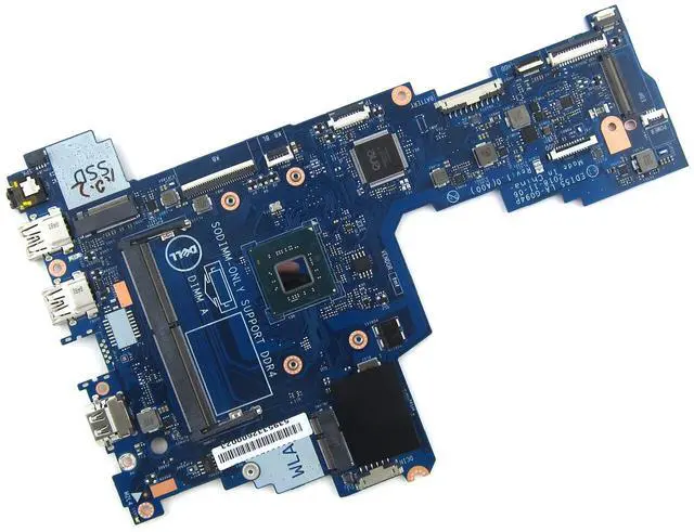 Main image of Dell JRMXR Laptop Motherboard - Intel Celeron N4000 CPU - Single-channel DDR4 RAM SO-DIMM Compatible - 32 GB eMMC Storage