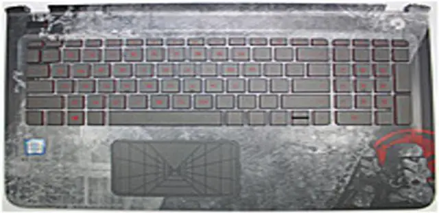 Main image of HP 836099-001 Keyboard Touchpad And Palmrest Assembly - Backlit - US QWERTY