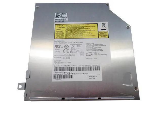 Main image of Dell TR555 (Sony Optiarc AD-7640S) Dual Layer Burner Slot Loading Drive Module - Slim 12.7 Millimeters - 8x DVD+/-R