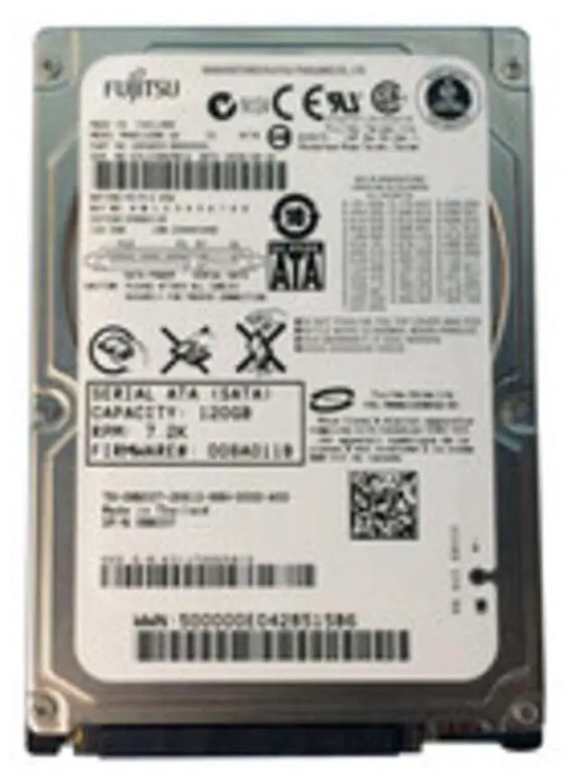 Main image of Dell NN337 (Fujitsu CA06855-B80600DL) 120 GB Internal Hard Disk Drive - 7200 RPM - 8 MB Cache - 2.5 Inches - SATA - 3 Gbps