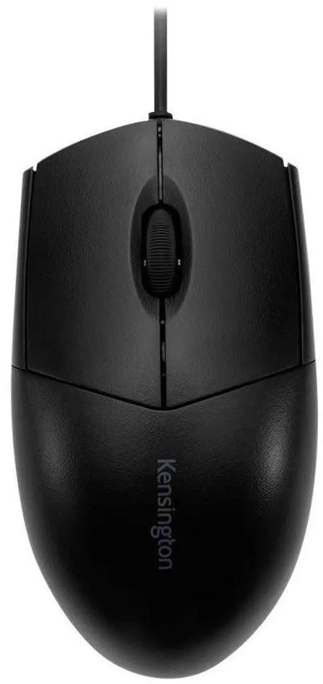 Alt view image 14 of 14 - Kensington Pro Fit Wired Washable Mouse - Rugged - Optical - Cable - Black - USB Type A - 1600 dpi - Scroll Wheel - 3 Button(s) - Symmetrical