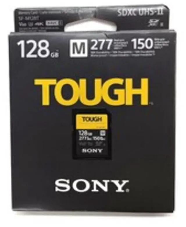 Main image of Sony SF-M128T/T1 128 GB SDXC Flash Memory Card - Black - UHS-II U3 - SF-M TOUGH Series - Video Class V60 - Class 10
