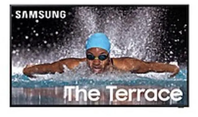 Main image of Samsung The Terrace LS QN85LST7CAF 85" Class The Smart LED TV - 4K UHDTV - High Dynamic Range (HDR) - Titan Black - HLG, HDR10+, Quantum HDR+ - Neo QLED Backlight - Google Assistant, Alexa, Bixby ...