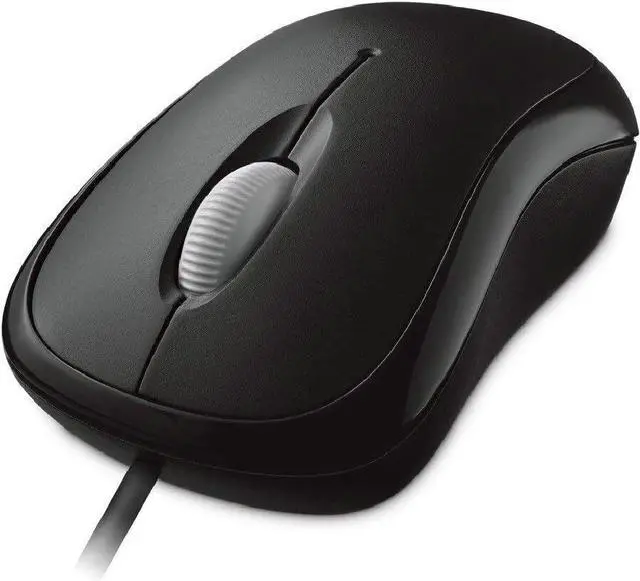 Main image of Microsoft Basic Optical Mouse - Optical - Cable - Black - USB - 800 dpi - Scroll Wheel - 3 Button(s) - Symmetrical