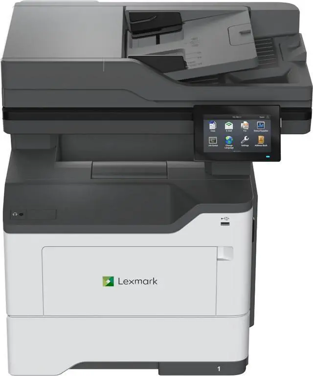 Main image of Lexmark MX532adwe 38S0820 Monochrome Duplex Laser Printer - Black, White, Gray - 4.3 Inches - 46ppm - 1200dpi - Color Touchscreen Display - Ethernet / USB 2.0 / Wi-Fi - Print/Copy/Scan/Fax