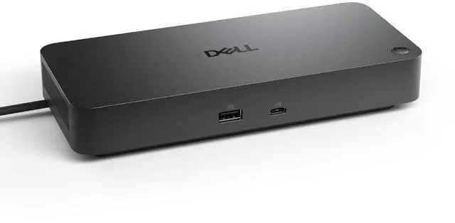 Main image of Dell Pro ( 210-BRPX) WD25 Dock Docking Station - Black - 4 x USB-A / 2 x USB-C / 2 x Displayport 1.4 / 1x HDMI - 100 Watts Power Delivery