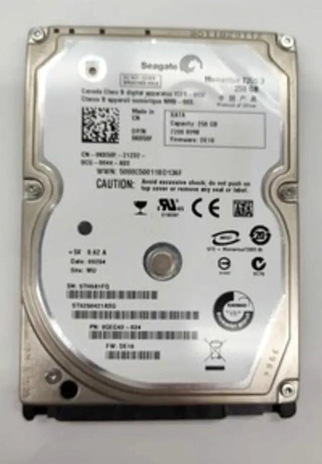 Main image of K850F 250GB 7200RPM SATA 2.5Inch Dell Hard Drive