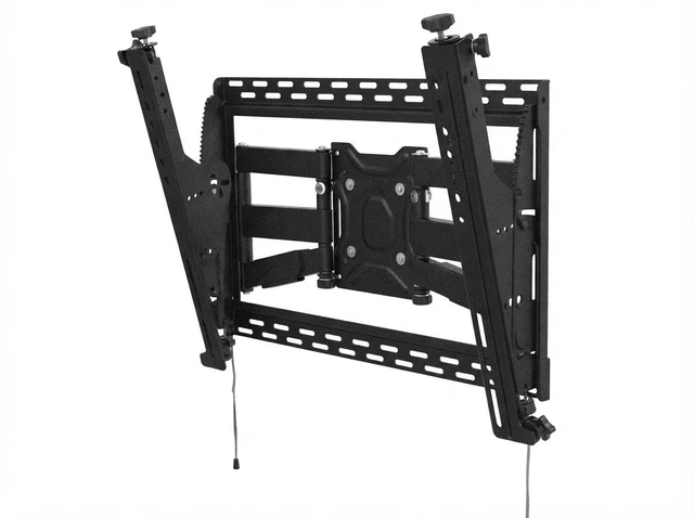 Main image of Peerless-AV DS-MBZ647P SmartMount Digital Menu Board Mount for 40 to 65-inch Monitors - Up to 100 lb. - Portrait - Black