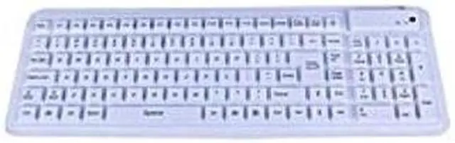Main image of Seal Shield SEAL GLOW2 Keyboard - Cable Connectivity - USB Interface - 106 Key - Compatible with Computer - Industrial Silicon Rubber - White