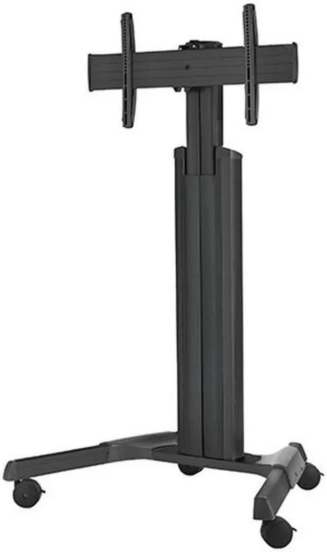 Alt view image 5 of 7 - Chief Large Fusion LPAUB Manual Height Adjustable Mobile Cart for Video Conferencing System - Black