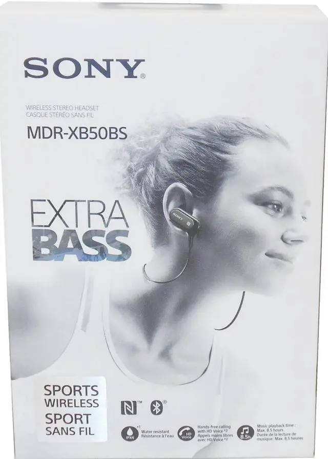 Alt view image 13 of 20 - Sony MDRXB50BS/B Wireless, In-Ear, Sports Headphone, Black
