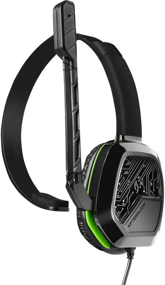Alt view image 3 of 10 - Afterglow LVL 1 Chat Headset for Xbox One - Mono - Black - Mini-phone - Wired - Over-the-head - Monaural - Circumaural
