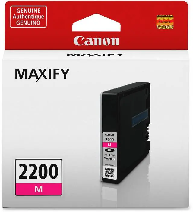 Alt view image 2 of 16 - Canon PGI-2200 Magenta Pigment Ink Tank #9305B001
