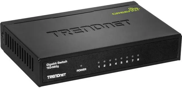Alt view image 2 of 6 - Trendnet 8-Port Gigabit Greennet Switch