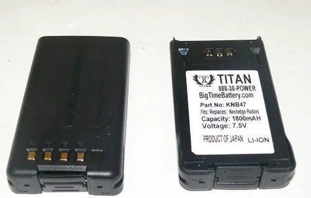 Main image of 2X KNB47L 1800mAh Li-Ion Battery for Kenwood NX-200 NX-300 TK5220 18 Month Warra