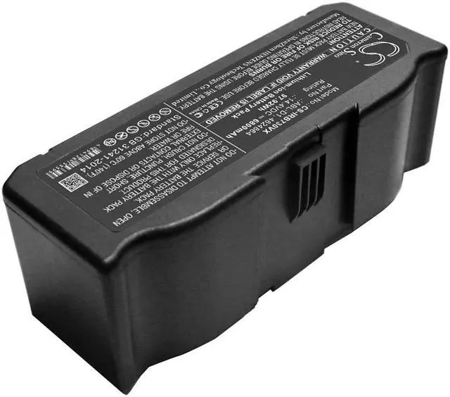 Alt view image 2 of 5 - High Capacity Battery for iRobot ABL-D1 4624864 7150 Roomba 5150 6800mAh 97Wh