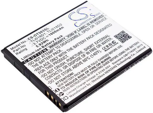 Main image of Hotspot Battery for Alcatel TLi018D1 Y858 OT-5038 OT-5038A OT-5038D OT-5038E