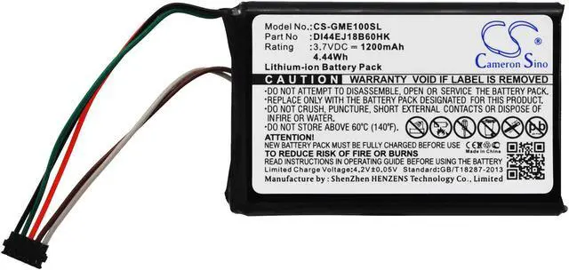 Alt view image 5 of 6 - GPS Navigation Battery for Garmin DI44EJ18B60HK 010-01161-00 Edge 1000 1200mAh