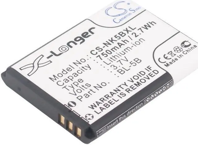 Main image of Battery for Nokia 6120 BL-5B GPS Tracker GT102 TK102 Maxcom MM131 Topblue TB-521