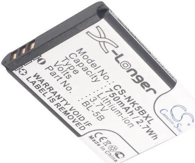 Alt view image 5 of 5 - Battery for Nokia 6120 BL-5B GPS Tracker GT102 TK102 Maxcom MM131 Topblue TB-521