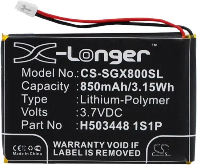 Main image of Battery for SkyGolf H503448 1S1P SkyCaddie Aire 2 II X8F GPS CS-SGX800SL 850mAh