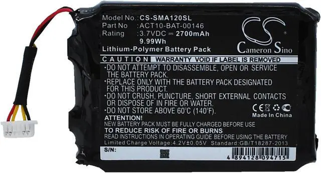 Alt view image 5 of 6 - GPS Battery for Satmap 1S2PE583759-02X ACT10-BAT-00146 Active 10 12 2700mAh NEW