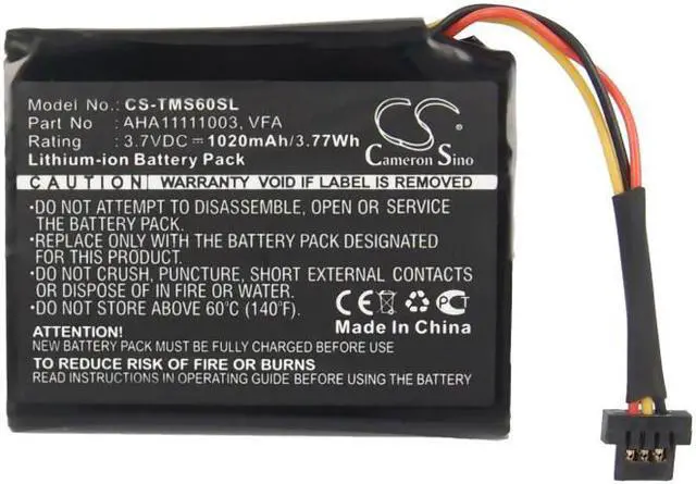Alt view image 5 of 6 - Battery for TomTom AHA11111003 VFA 4EN6.001.02 4EN62 Start 60 60EU 60M VIA 1605