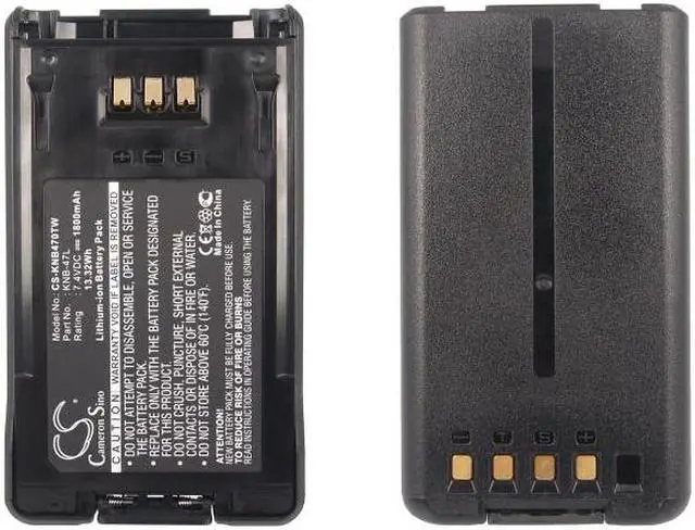 Alt view image 5 of 5 - Battery for KENWOOD KNB-47L KNB-48L KNB-50NC NX-200 NX-300 TK-2180 TK-3320 1.8Ah