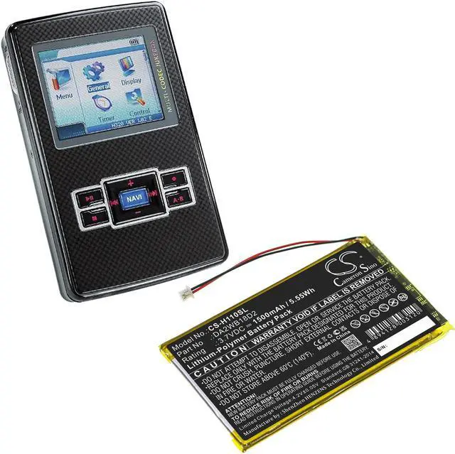Alt view image 7 of 12 - 1700mAh Battery for iRiver H110, H120, H140, H320, H340, DA2WB18D2