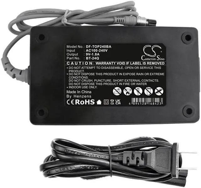 Alt view image 6 of 6 - Adapter Charger for Topcon GPT-1000 GPT-1001 GTS-300D GTS-303 GTS-303D BT-24Q