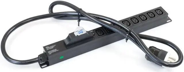 Main image of 240V Rackmount Server or Mining PDU L6-30P 30 amp C13 C14 with 4 pack cable cord