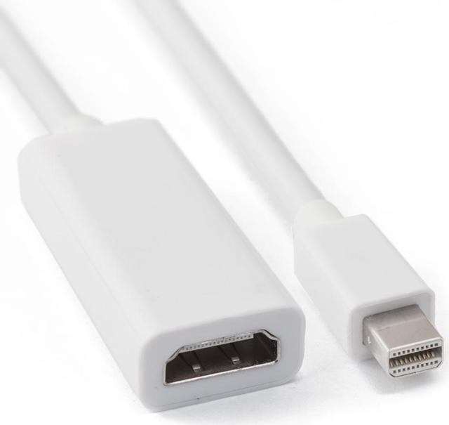 Alt view image 2 of 4 - Adapter Cable for Thunderbolt Mini DisplayPort to HDMI Apple MacBookPro Air iMac