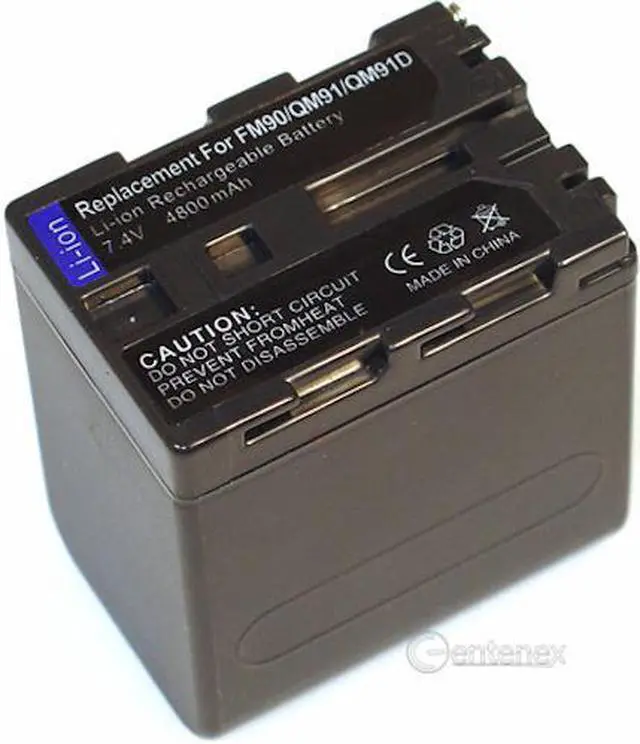 Alt view image 2 of 3 - Battery for Sony NP-QM91D Handycam HVR-A1 DCR-HC14 DCR-HC14E HDR-HC1 NP-FM50 DCR-TRV280 DCR-TRV285E