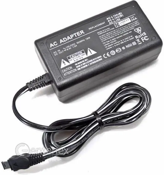 Alt view image 3 of 4 - AC Power Adapter Supply Cord for Sony AC-L10 AC-L10A AC-L10B AC-L15 AC-L15A AC-L15B AC-L100 Cyber-shot DSC-CD250
