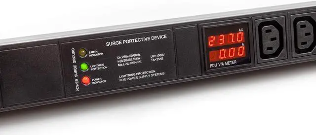 Alt view image 2 of 4 - 200-250V 30A PDU Power Distribution Unit L6-30P w/Meter Surge Protector Antminer