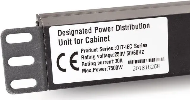 Alt view image 4 of 4 - 200-250V 30A PDU Power Distribution Unit L6-30P w/Meter Surge Protector Antminer