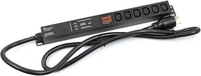 Main image of 200-250V 30A PDU Power Distribution Unit L6-30P w/Meter Surge Protector Antminer