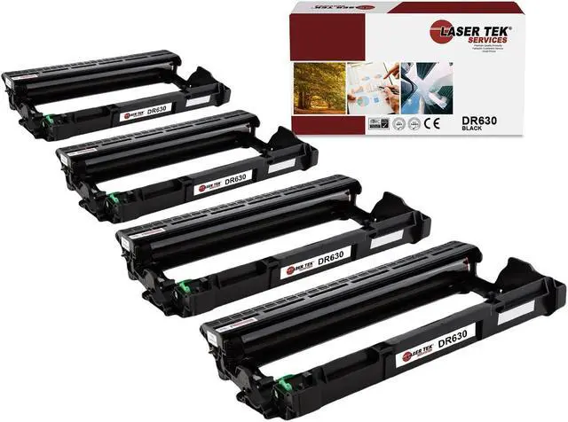 Main image of Laser Tek Services® Brother DR630 4 Pack High Yield Compatible Replacement Drum Unit