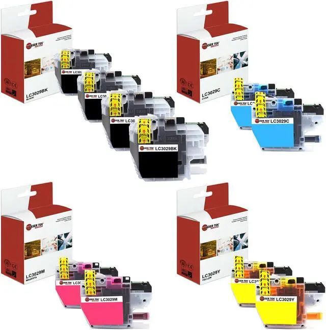 Main image of Laser Tek Services Compatible High Yield Ink Cartridge Replacement for Brother LC-3029 Works with Brother MFCJ5330DW J6530DW Printers (Black, Cyan, Magenta, Yellow, 10 Pack)