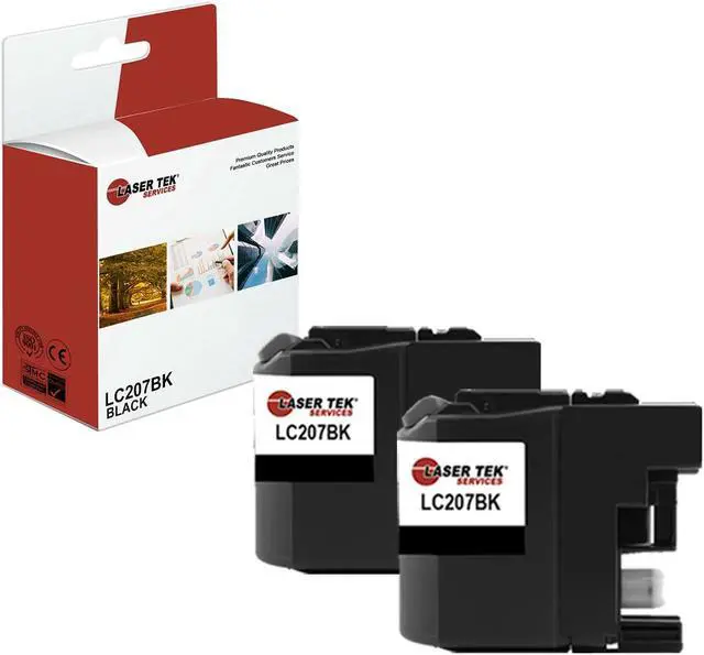 Main image of 2Pk LTS LC-207 Black HY Compatible for Brother MFCJ4320DW J4420DW Ink Cartridge