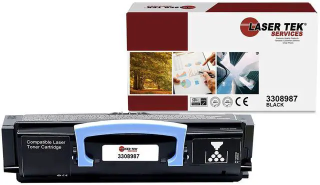 Main image of Laser Tek Services Compatible Toner Cartridge Replacement for Dell 3335 3308987 Works with Dell 3333 3333DN 3335 3335DN Printers (Black, 1 Pack) - 14,000 Pages