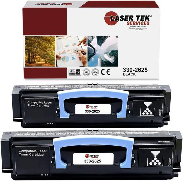 Main image of Laser Tek Services® 2 pack Dell 2330 (330-2650) Black Compatible Replacement Toner Cartridges