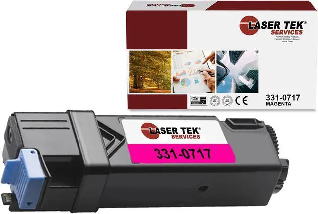 Main image of Laser Tek Services Compatible Toner Cartridge Replacement for Dell 331-0717 Works with Dell 2150 2150CDN 2150CN 2155 2155CDN 2155CN Printers (Magenta, 1 Pack) - 2,500 Pages