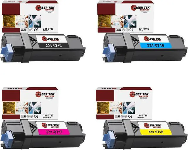 Main image of 4Pk LTS 2150 B C M Y Compatible for Dell 2150 2150CDN 2150CN Toner Cartridge